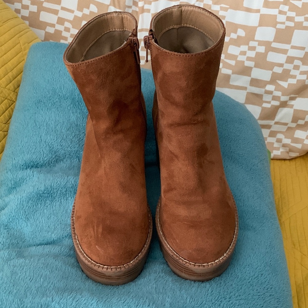 Wild Diva Brown Ankle Boots